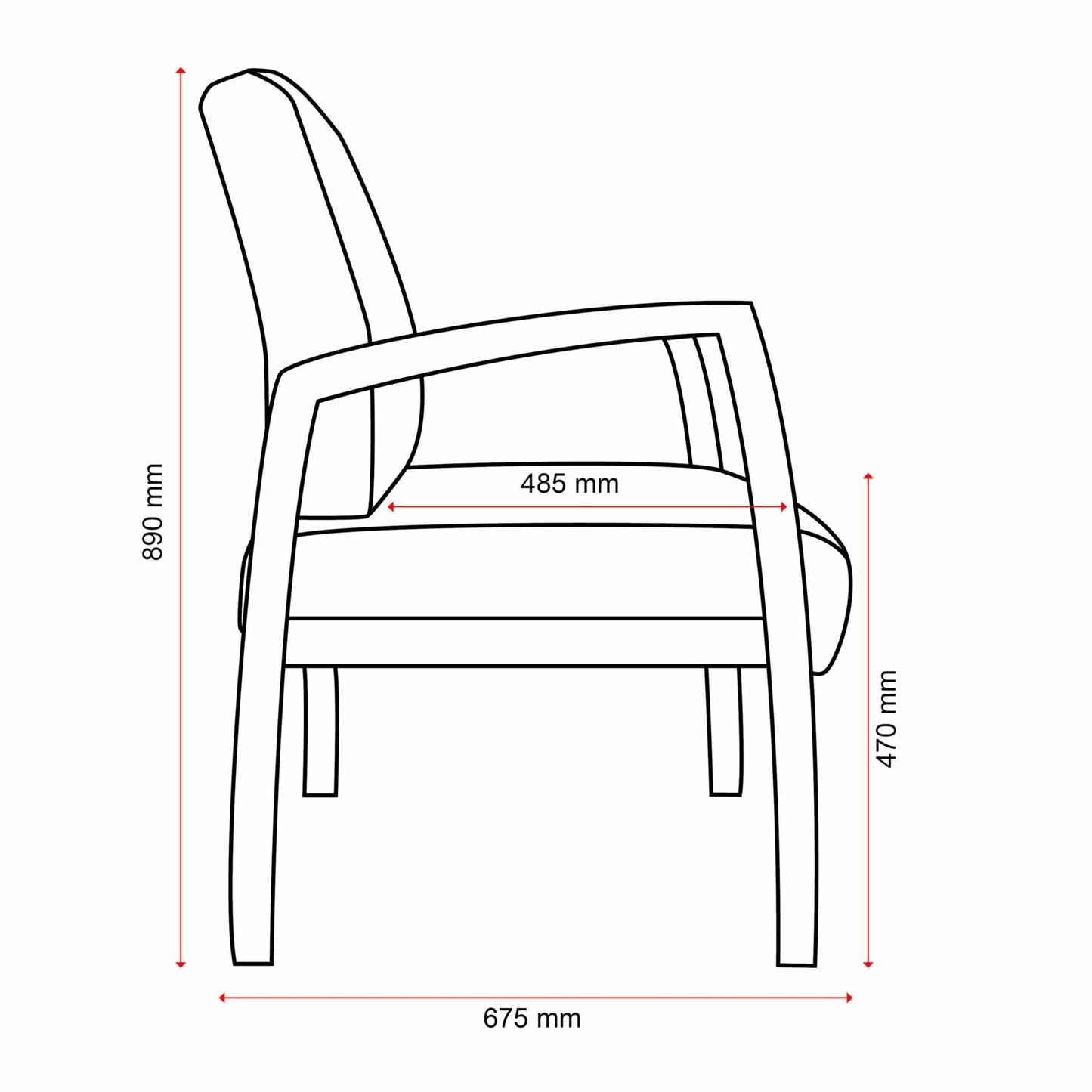 Buro Bella Guest Chair (Indent)