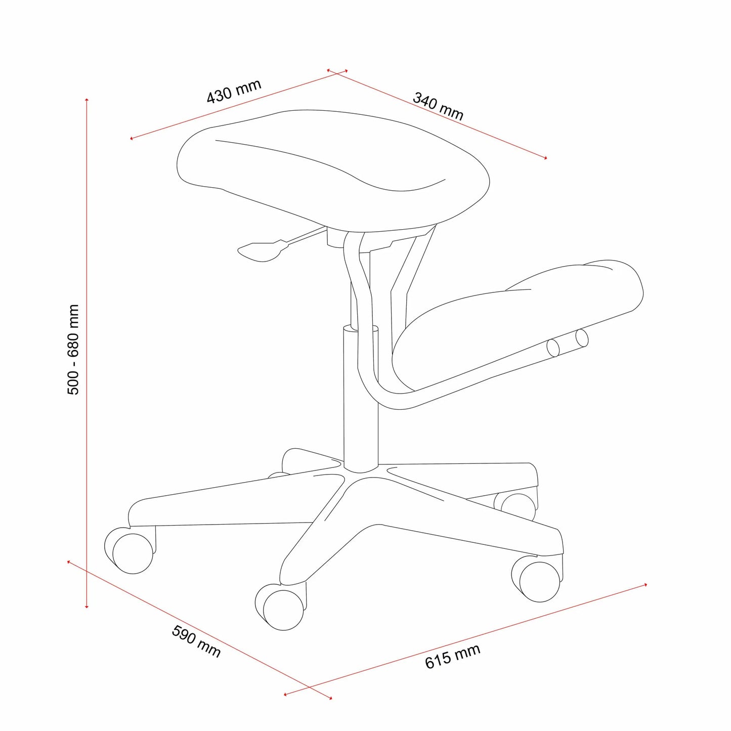 Buro Knee Chair