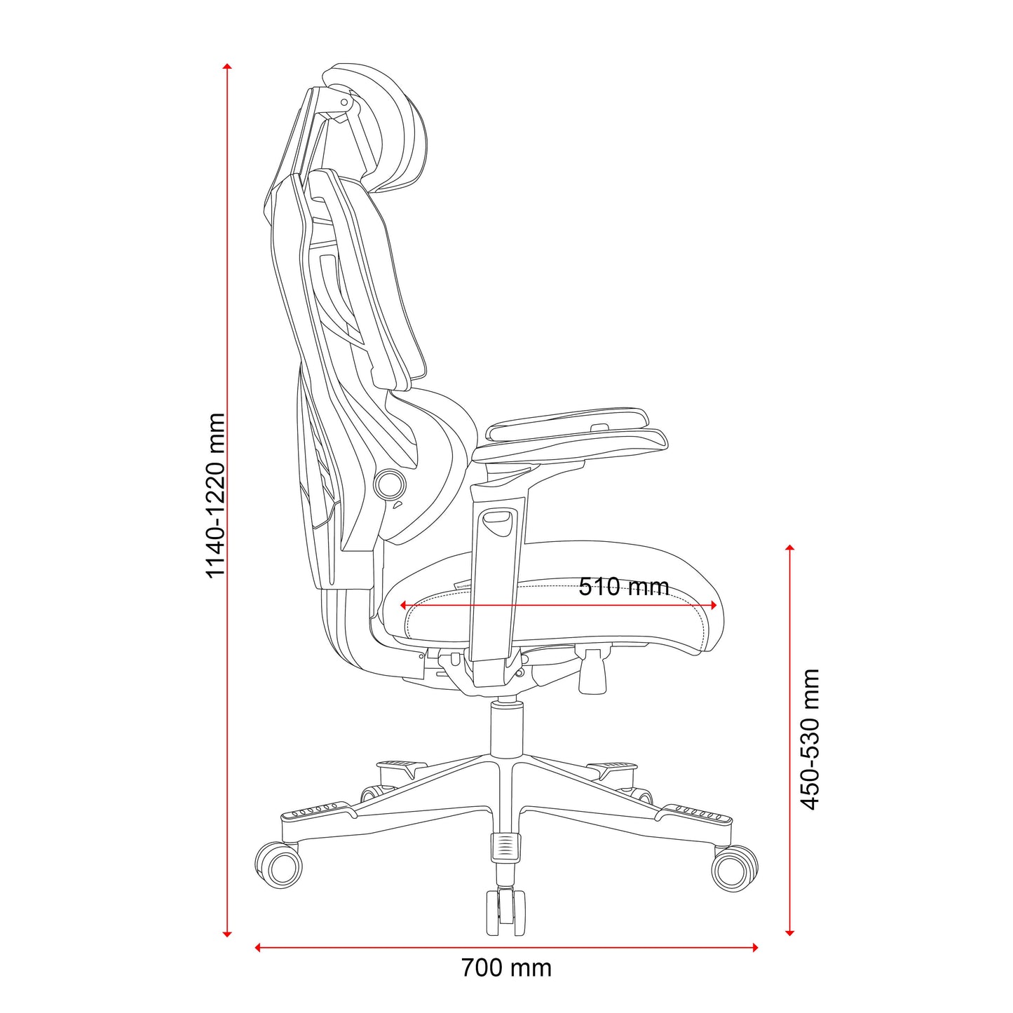 Buro X PowerA Sentinel Ergonomic Gaming Chair w/ Arms