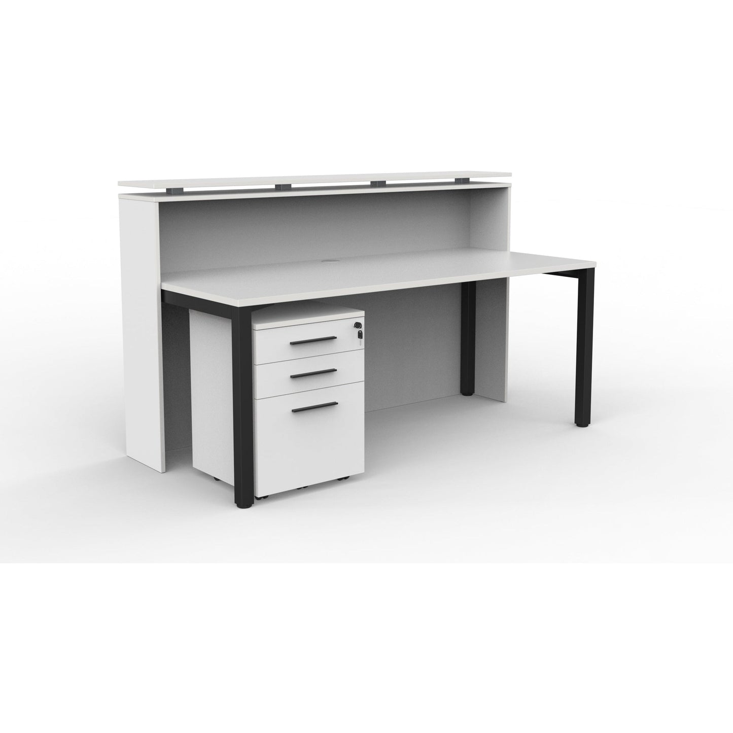 Cubit Reception Facade & Cubit Desk/Mobile Combo-Reception Desks-Smart Office Furniture