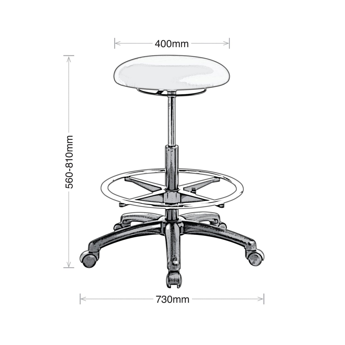 Eden Button Highlift Stool