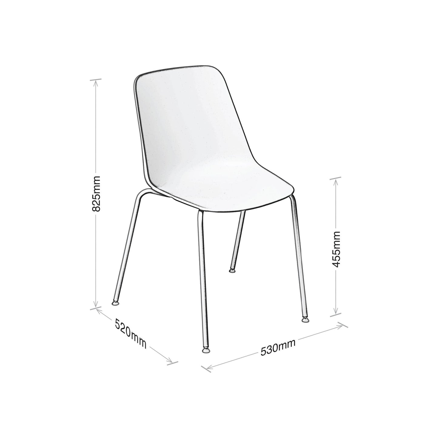 Eden Max 4-Leg Chair Range