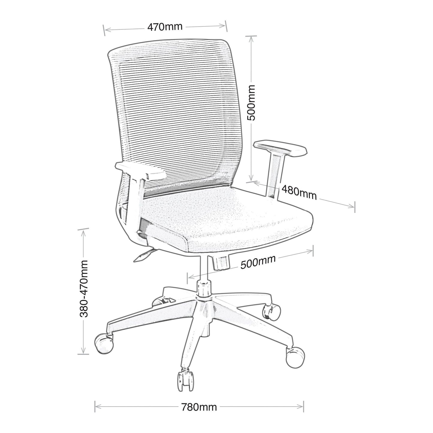 Eden Media Boardroom Chair w/Arms