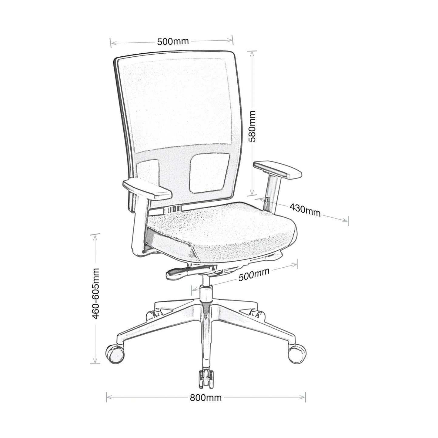 Eden Media Ergo Chair w/Lumbar Support