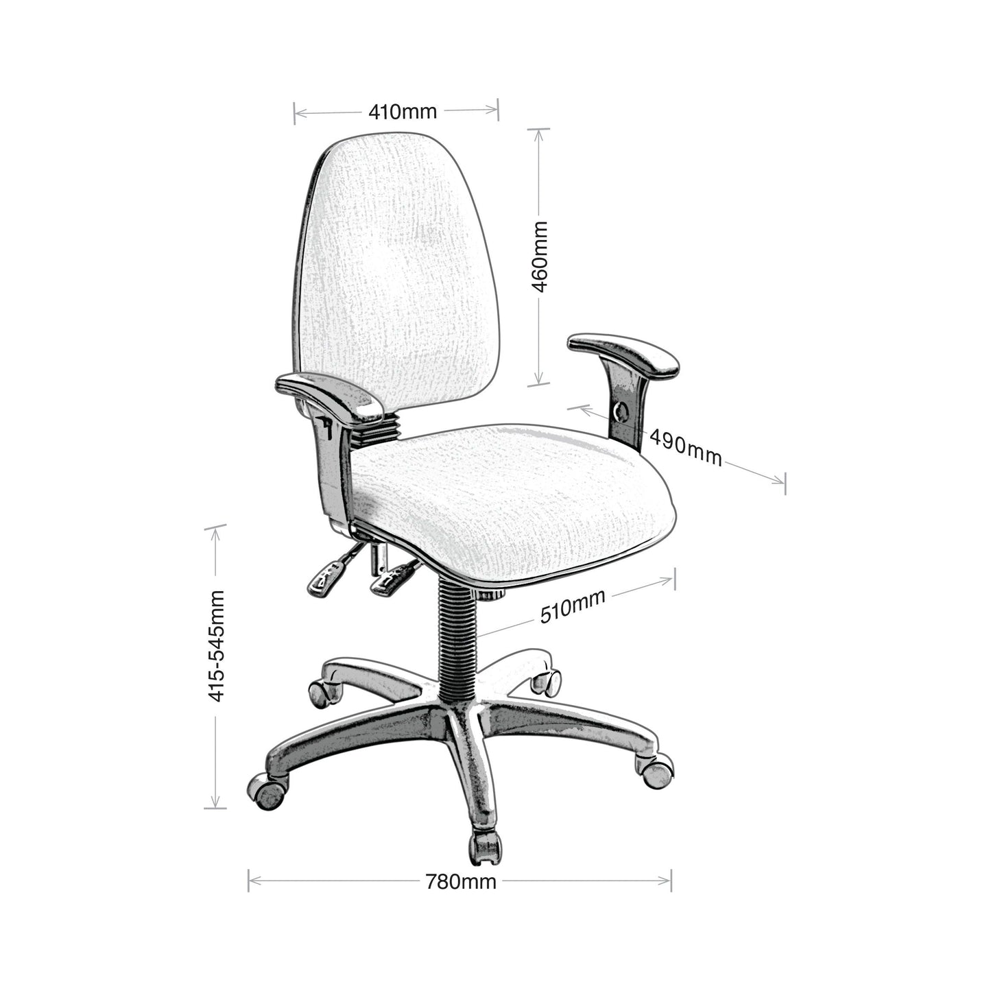 Eden Spectrum 3 w/500 Seat Chair