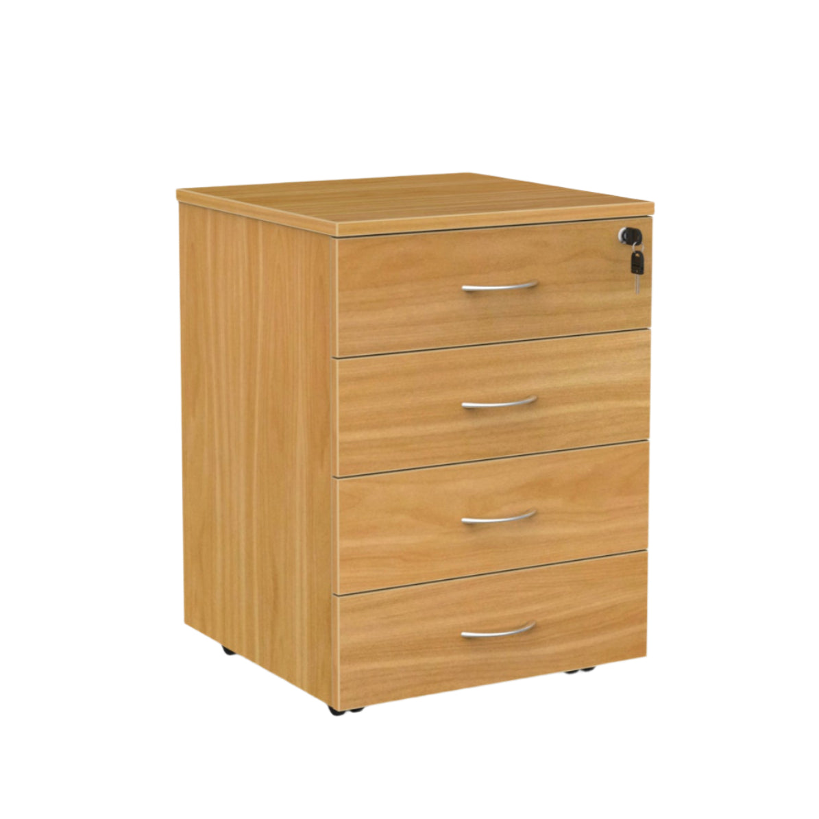 Ergoplan Lockable 4 Drawer Mobile Pedestal