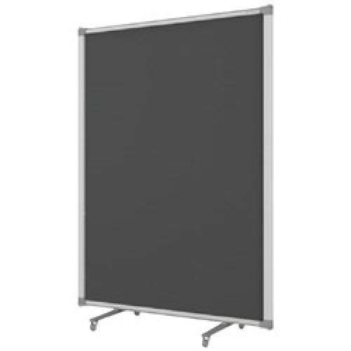 Free Standing Partitions Charcoal Grey Fabric 900 x 1800-Workstation & Cubicle Accessories-Smart Office Furniture