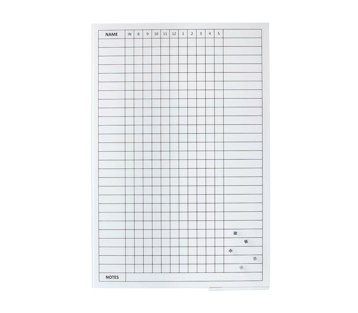 Glass Staff Indicator Board