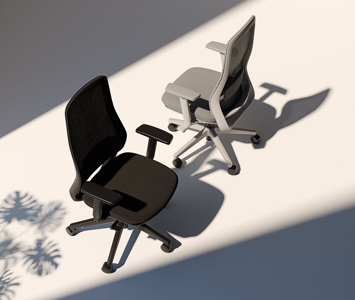 Knights Lume Grey Mesh Chair