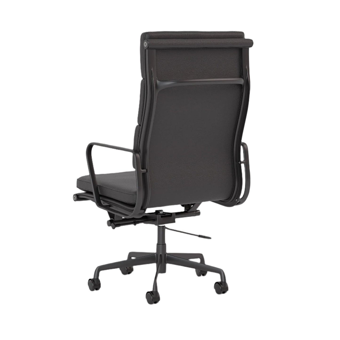 Knights Vogue Black Leather Highback Executive Chair w/ Arms