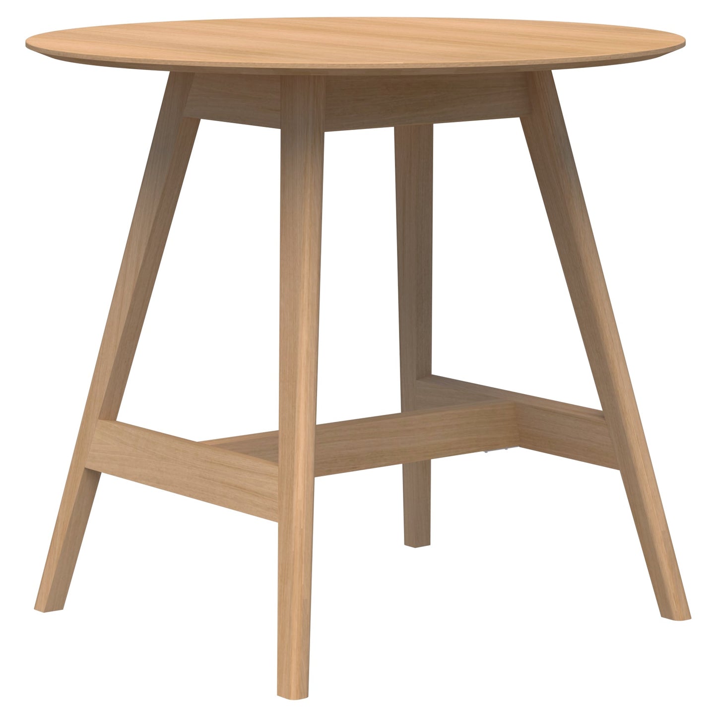 Oslo Bar Round Leaner - Ash Top-Bar Leaner-Smart Office Furniture