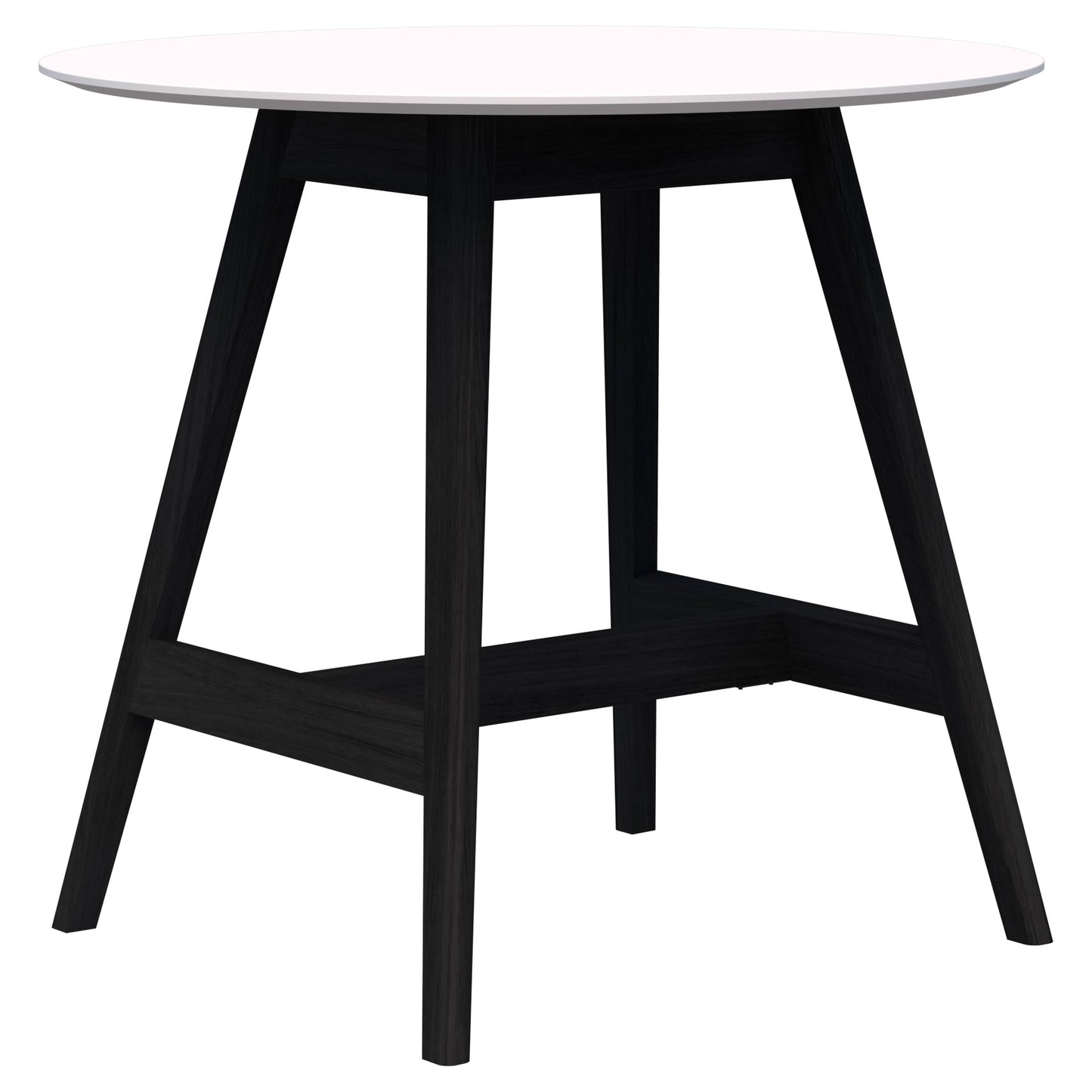 Oslo Bar Round Leaner - White Top-Bar Leaner-Smart Office Furniture