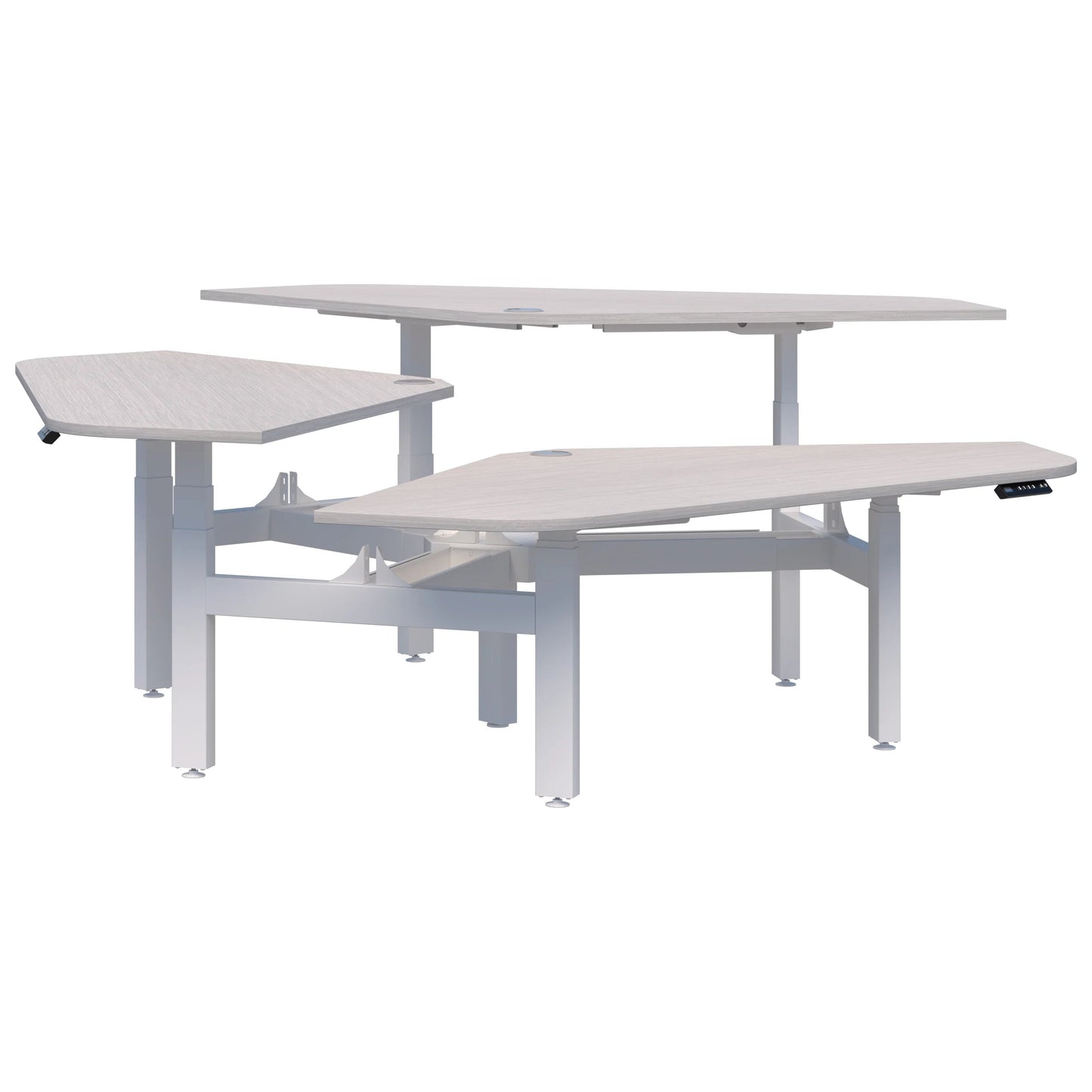 Summit II Electric 120° Rotor 3 Pod Desk Range