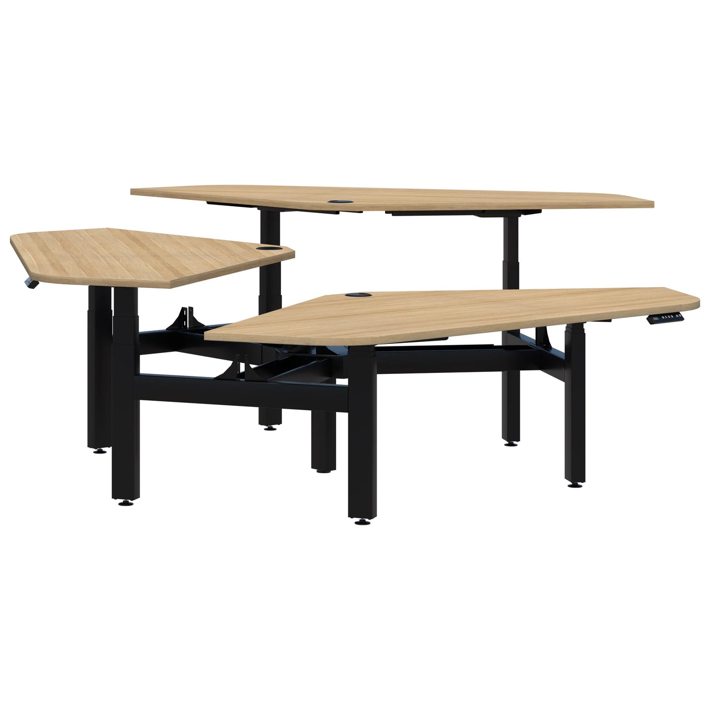 Summit II Electric 120° Rotor 3 Pod Desk Range