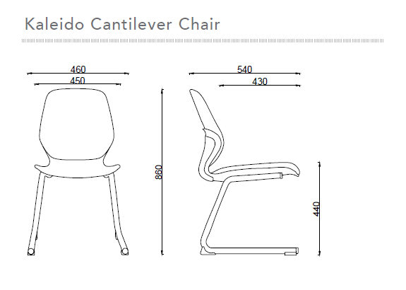 Sylex Kaleido Cantilever Steel Chair