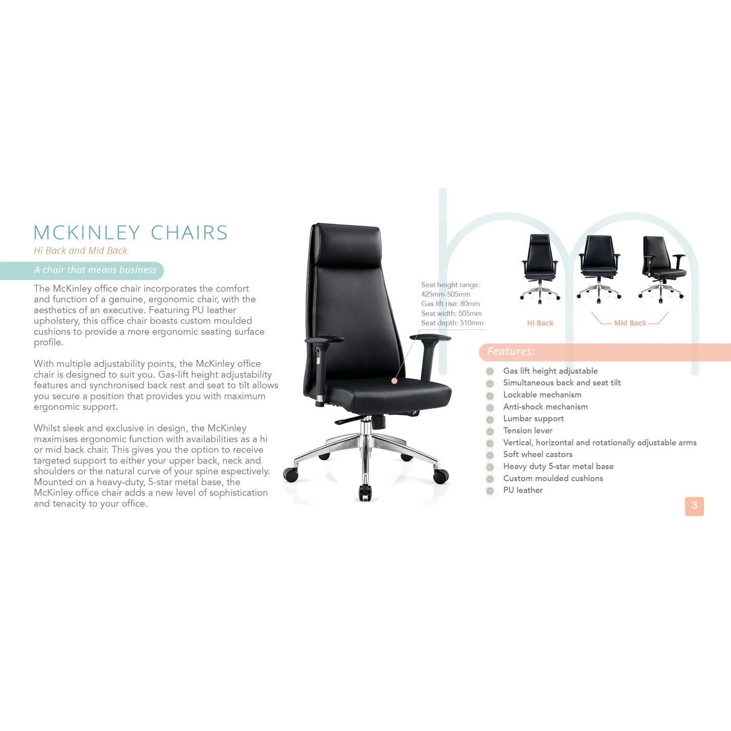 Sylex McKinley Midback Chair