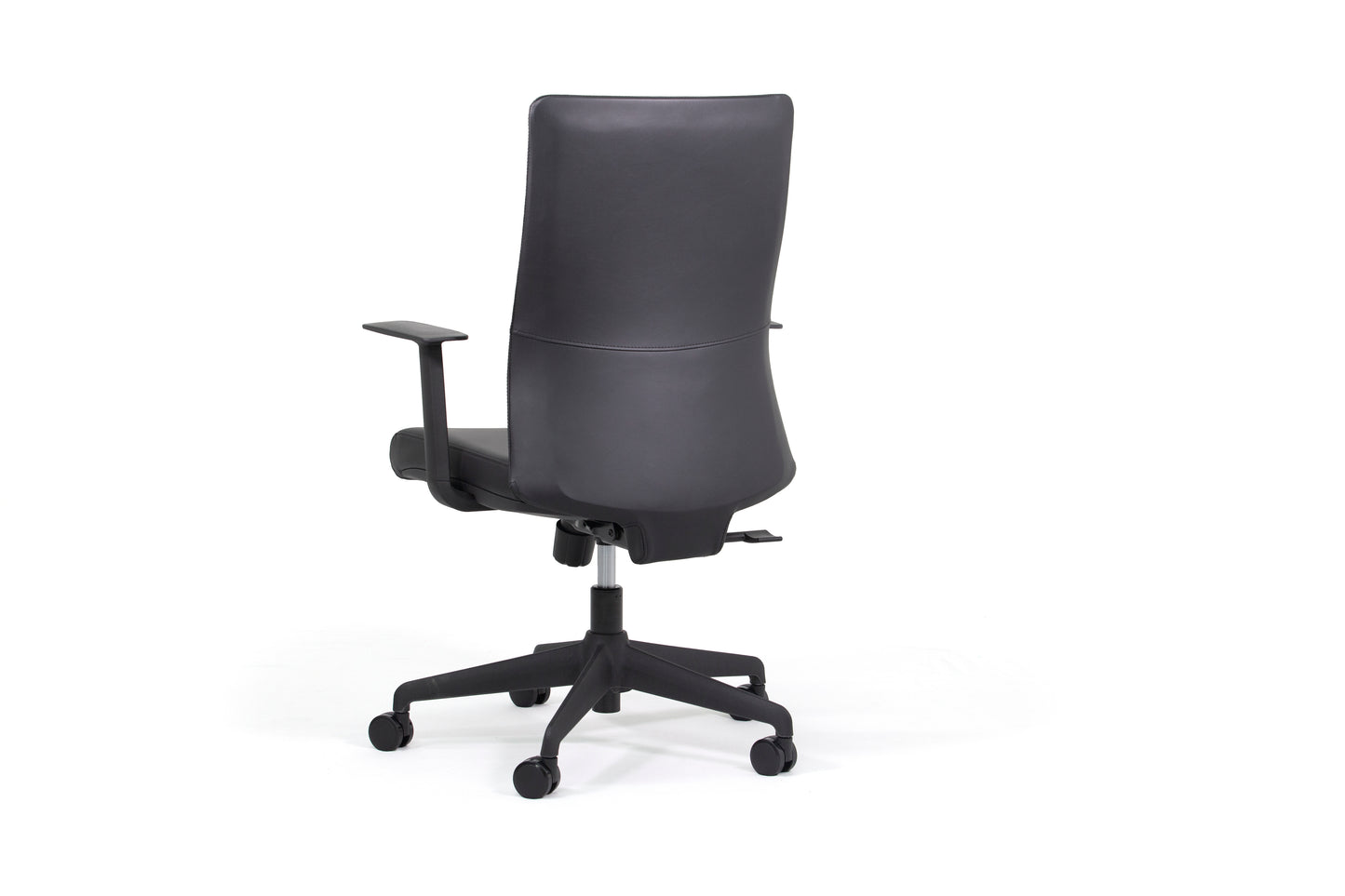Knights Blade Highback Leather Chair w/ Arms