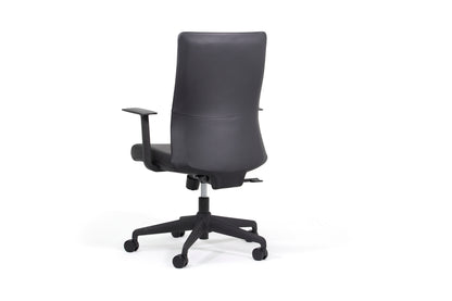 Knights Blade Highback Leather Chair w/ Arms