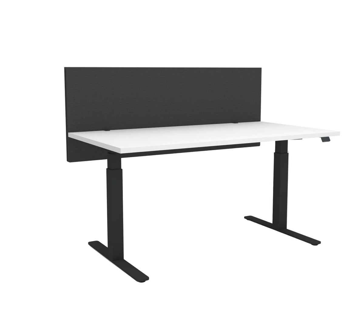 Acoustic Desk Screen Modesty Panel Slate