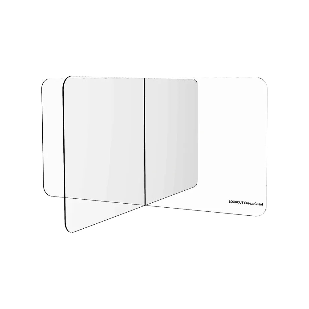 Desktop Display Divider Acrylic Screen 4 Way Desktop Dividers – Smart Office Furniture