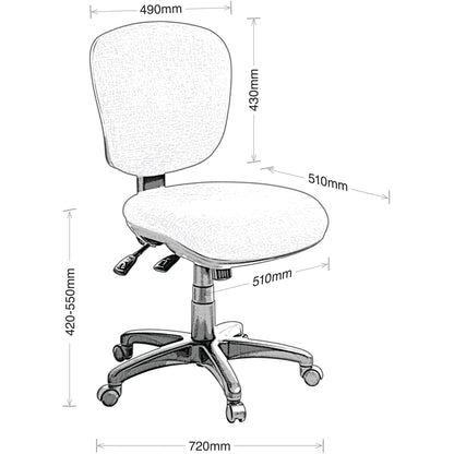 Arena 2.40 Mid-Back Office Chair-Task Chair-Smart Office Furniture