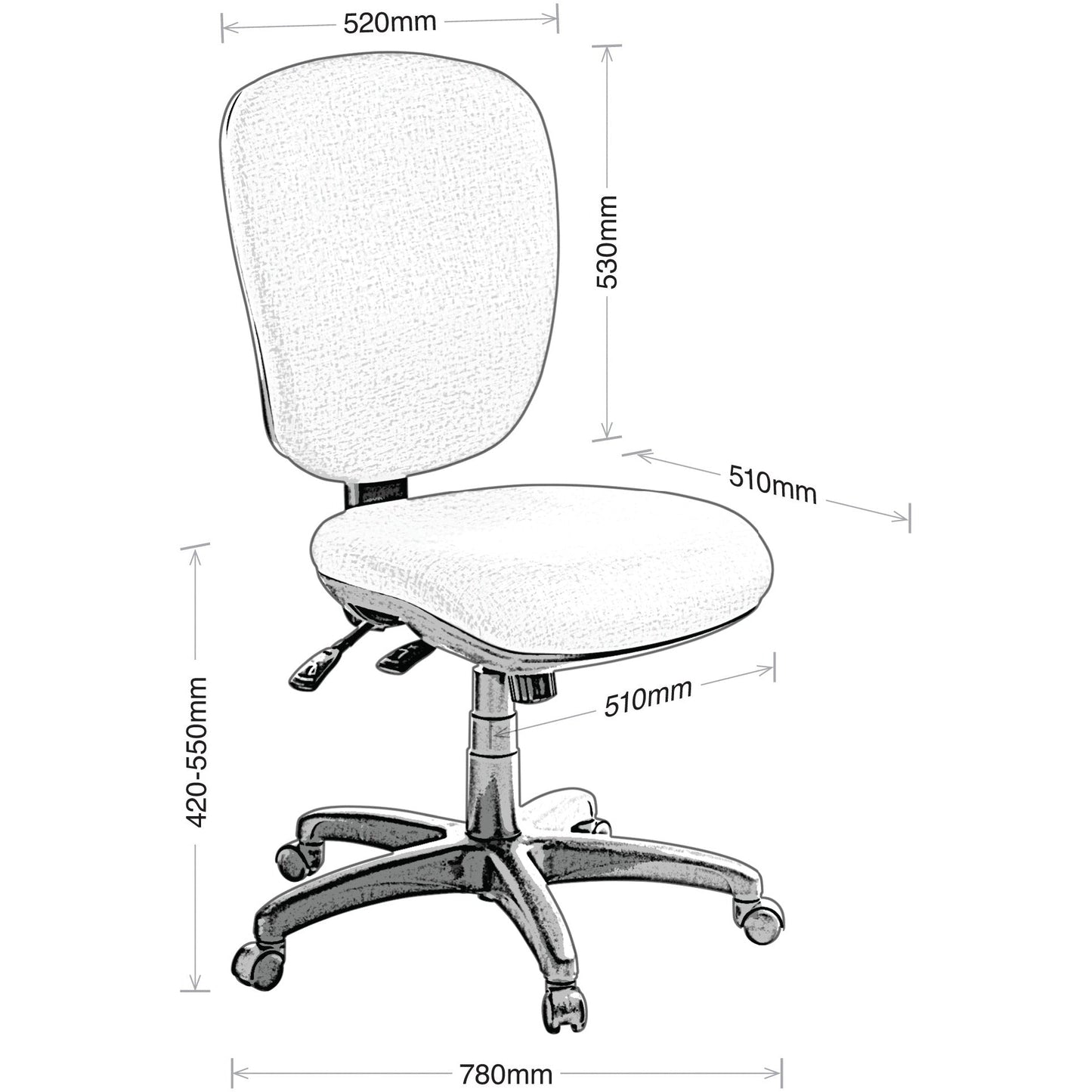 Arena 2.50 High-Back Office Chair-Task Chair-Smart Office Furniture