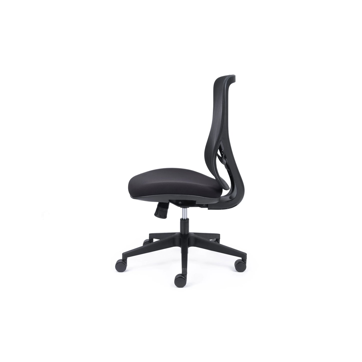 Ava Black Mesh Synchro Chair w/Seat Slide