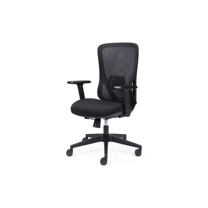 Ava Black Mesh Synchro Chair w/Seat Slide
