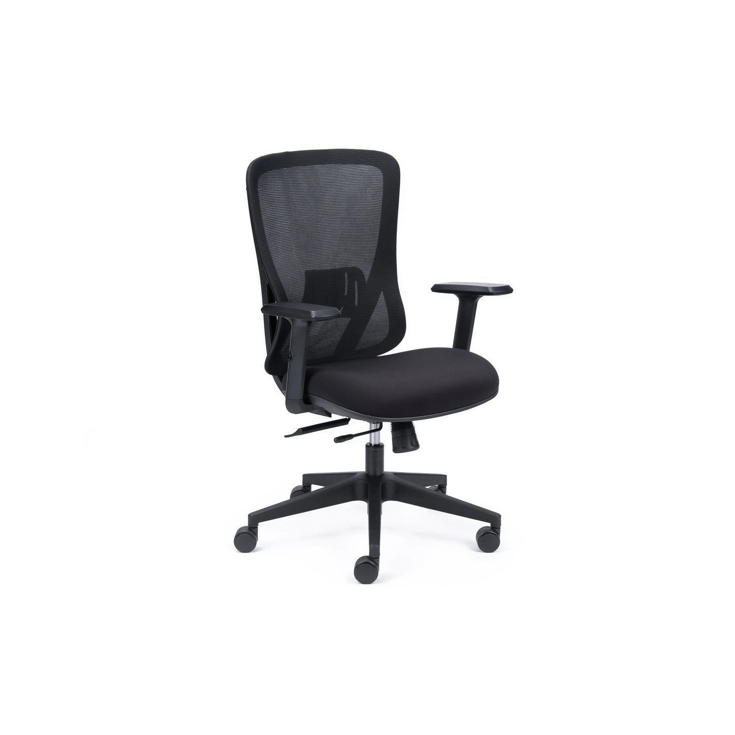 Ava Black Mesh Synchro Chair w/Seat Slide