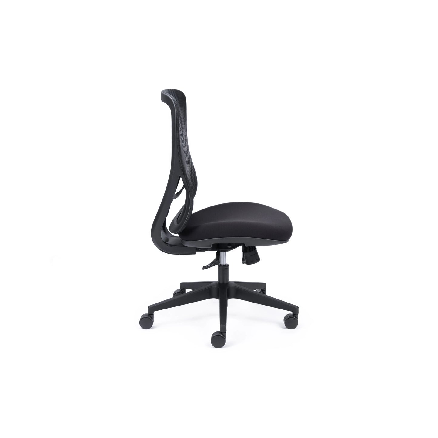 Ava Black Mesh Synchro Chair w/Seat Slide
