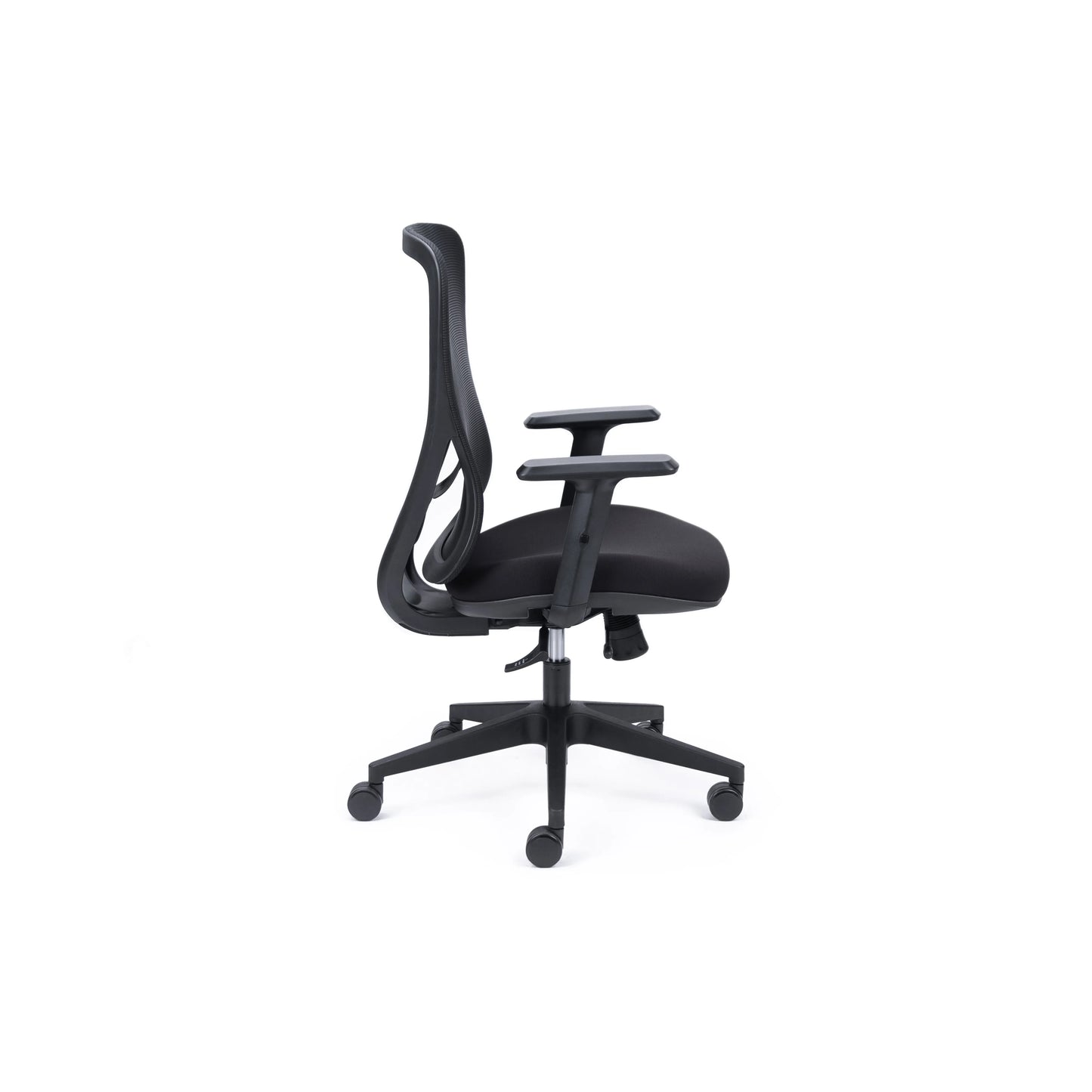 Ava Black Mesh Synchro Chair w/Seat Slide