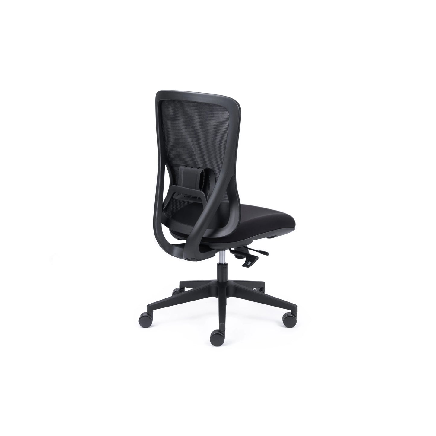 Ava Black Mesh Synchro Chair w/Seat Slide