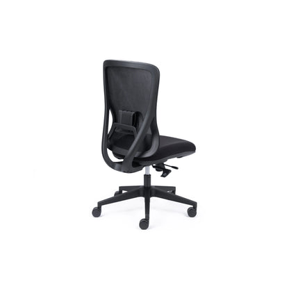 Ava Black Mesh Synchro Chair w/Seat Slide