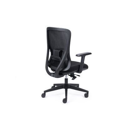 Ava Black Mesh Synchro Chair w/Seat Slide