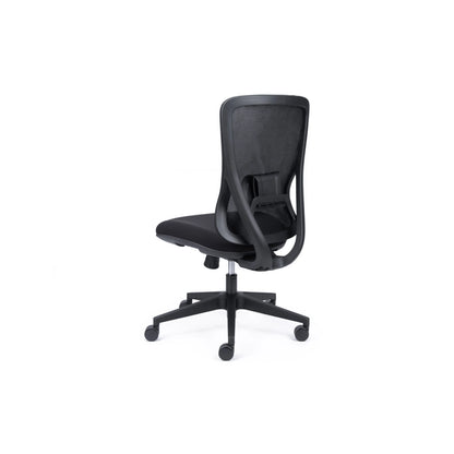 Ava Black Mesh Synchro Chair w/Seat Slide