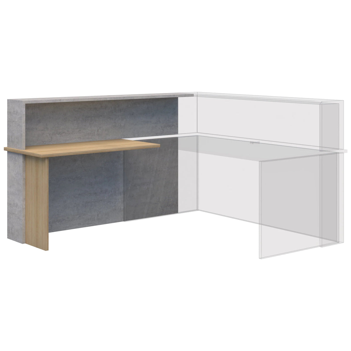 Recption Block Block Reception Return 900, 1100 & 1500 Range – Smart Office Furniture