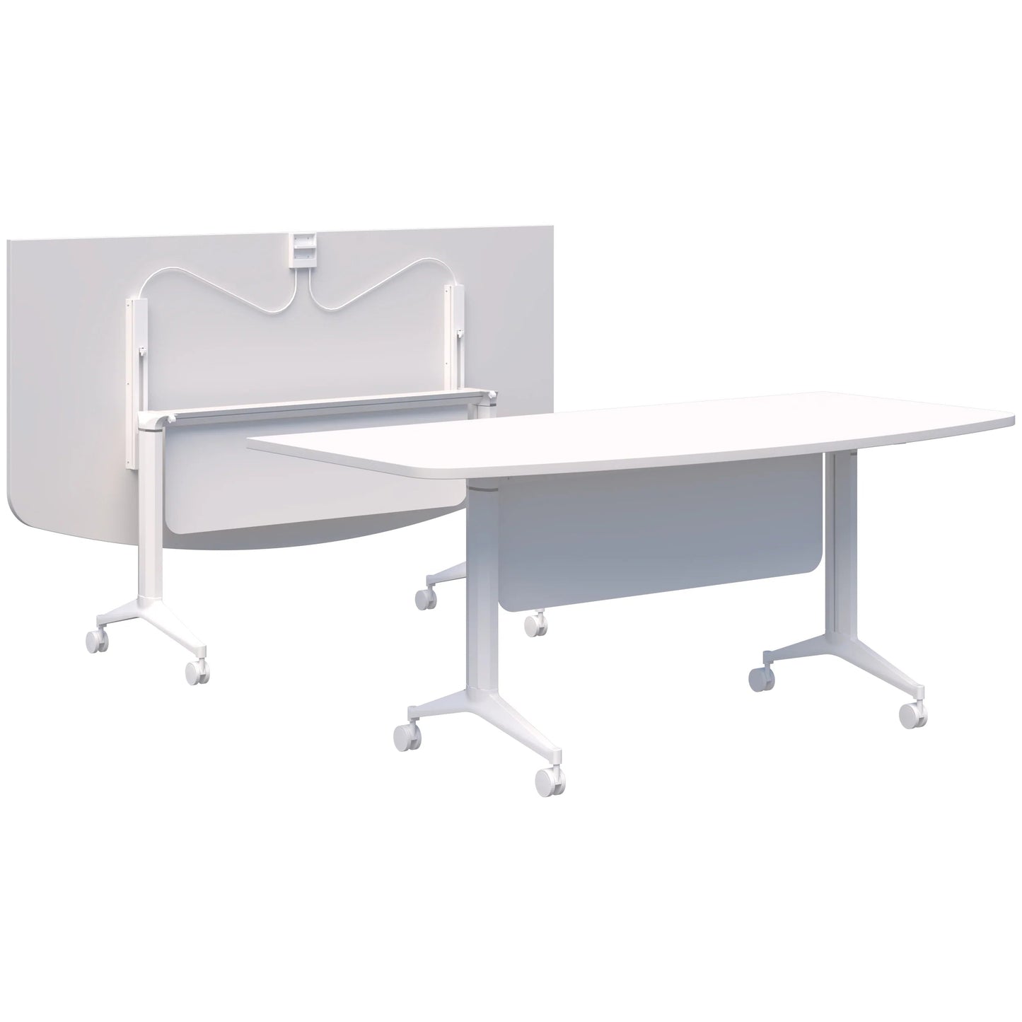 Boost Flip Table D-Shape Top with Modesty