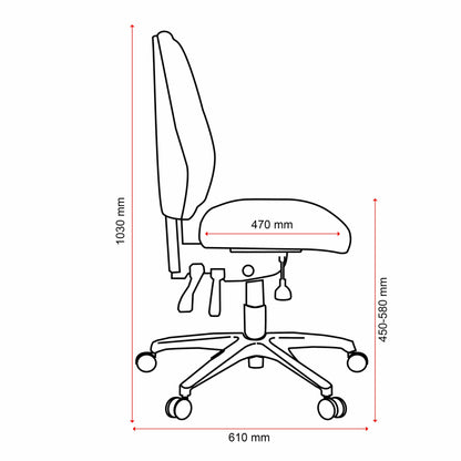 Buro Aura Ergo+ High Back Office Chair