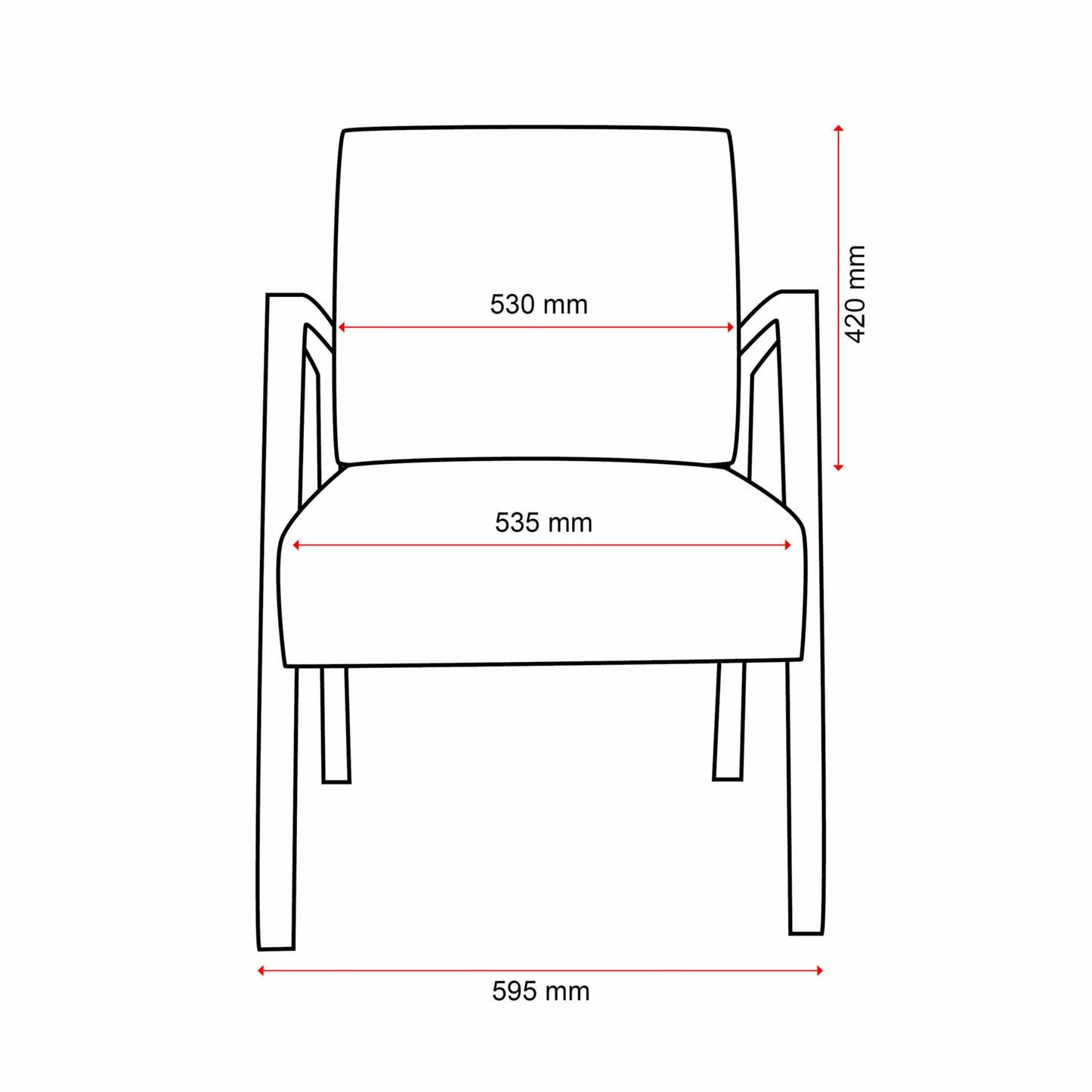 Buro Bella Guest Chair (Indent)