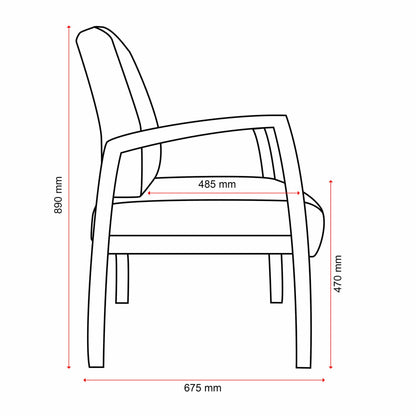 Buro Bella Guest Chair (Indent)