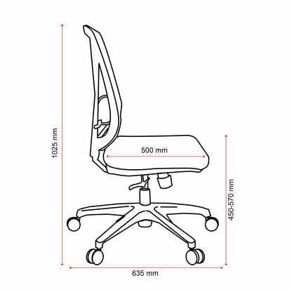 Buro Brio II Mesh Back Chair w/Arms