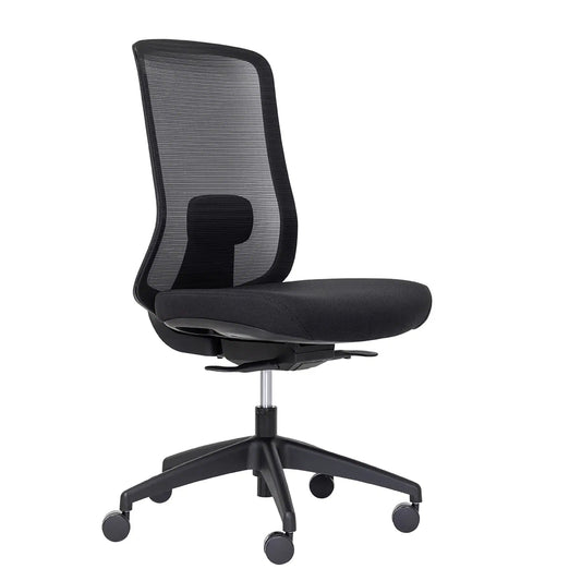 Buro Elan - Black Mesh Back Chair w/ Seat Slide