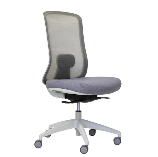 Buro Elan - Grey Mesh Back Chair w/ Seat Slide