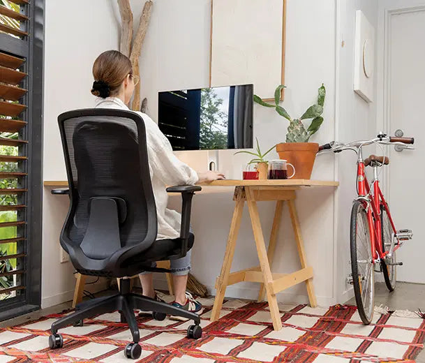 Buro Elan - Grey Mesh Back Chair w/Seat Slide