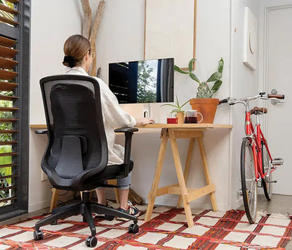 Buro Elan - Grey Mesh Back Chair w/Seat Slide