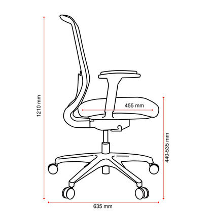 Buro Elan - Grey Mesh Back Chair w/Seat Slide