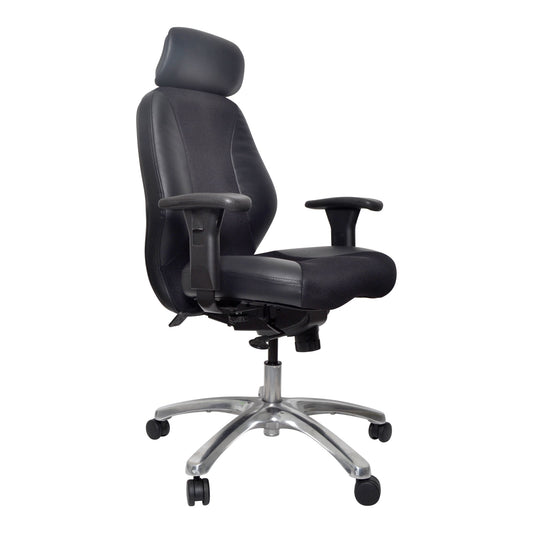 Buro Everest Executive Leather/Mesh Chair w/ Arms