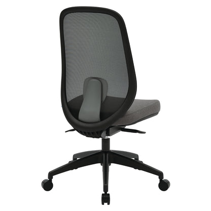 Buro Force Mesh Back Chair w/ Black Frame & Grey Seat