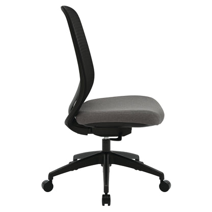 Buro Force Mesh Back Chair w/ Black Frame & Grey Seat
