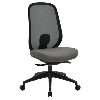 Buro Force Mesh Back Chair w/ Black Frame & Grey Seat